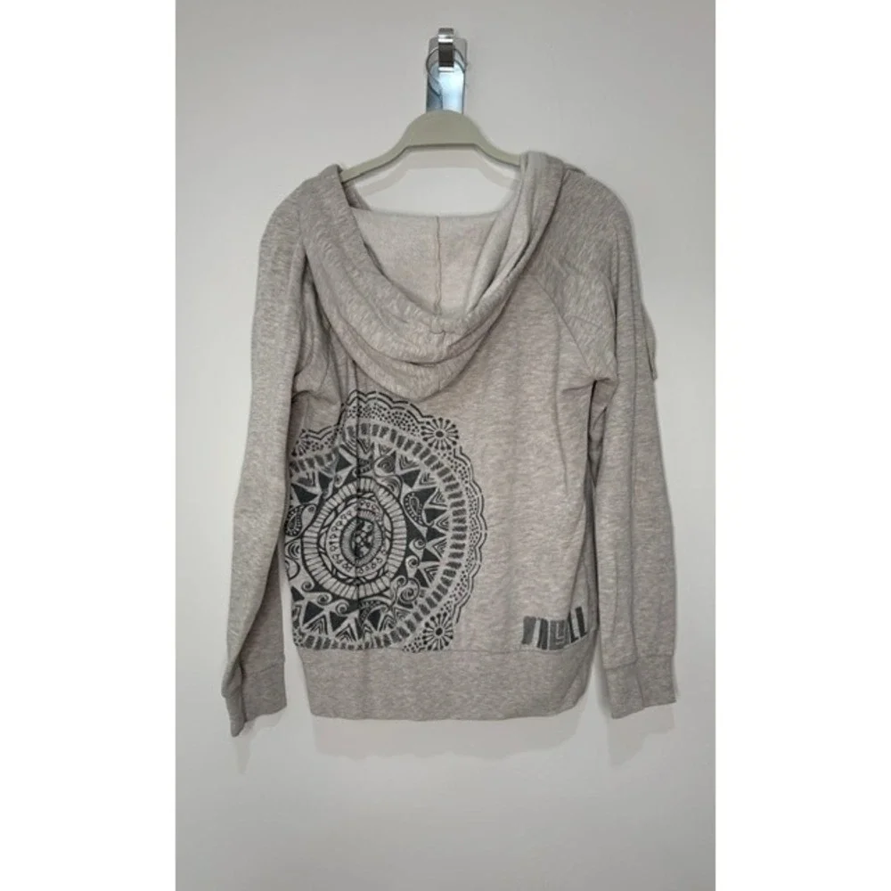 ONeill Womens Heather Tan Mandala Paisley Graphic Hoodie Sweatshirt Large - Picture 3 of 3